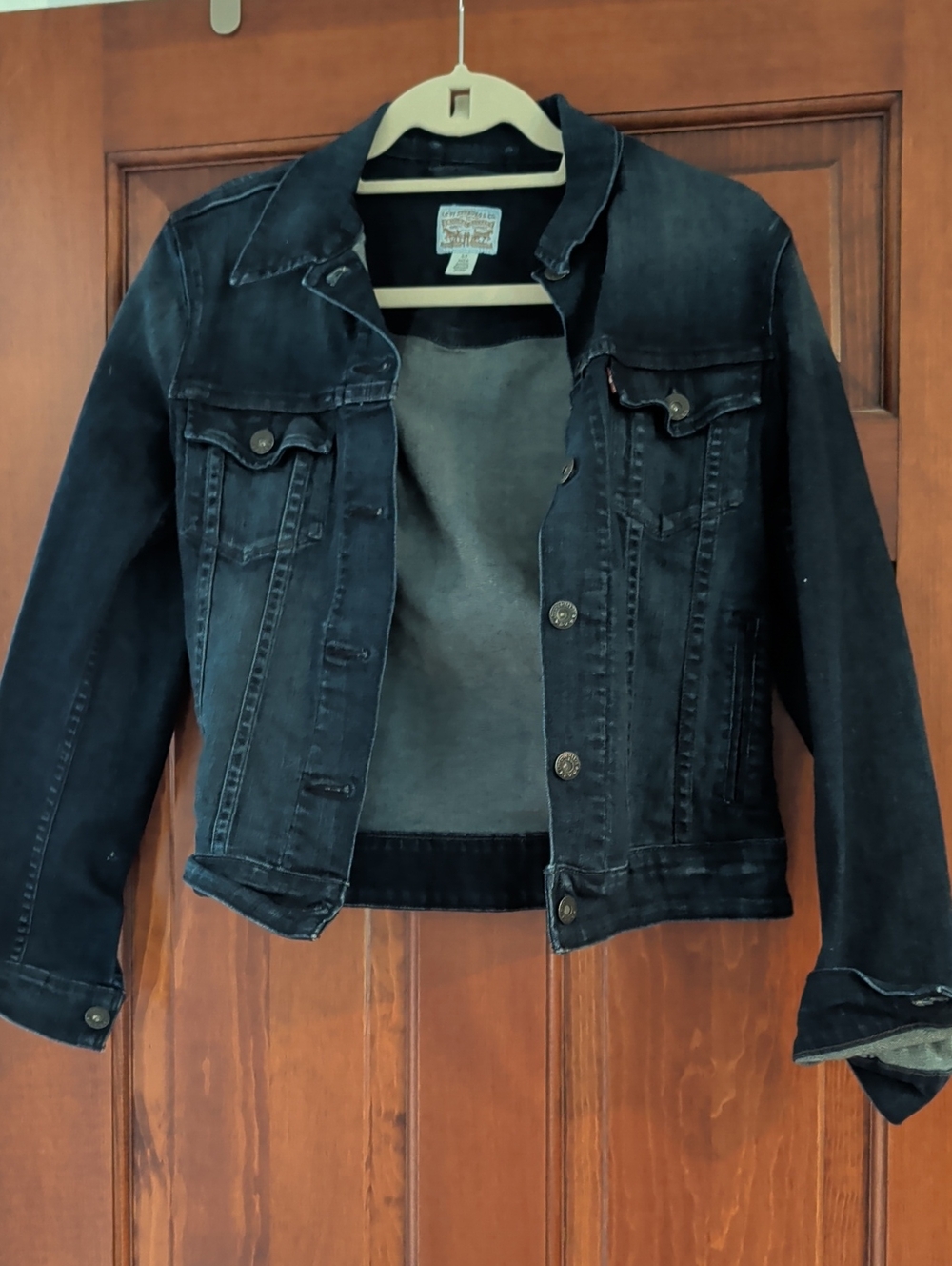 Levi's Dark Blue Denim Jacket with Tan Label